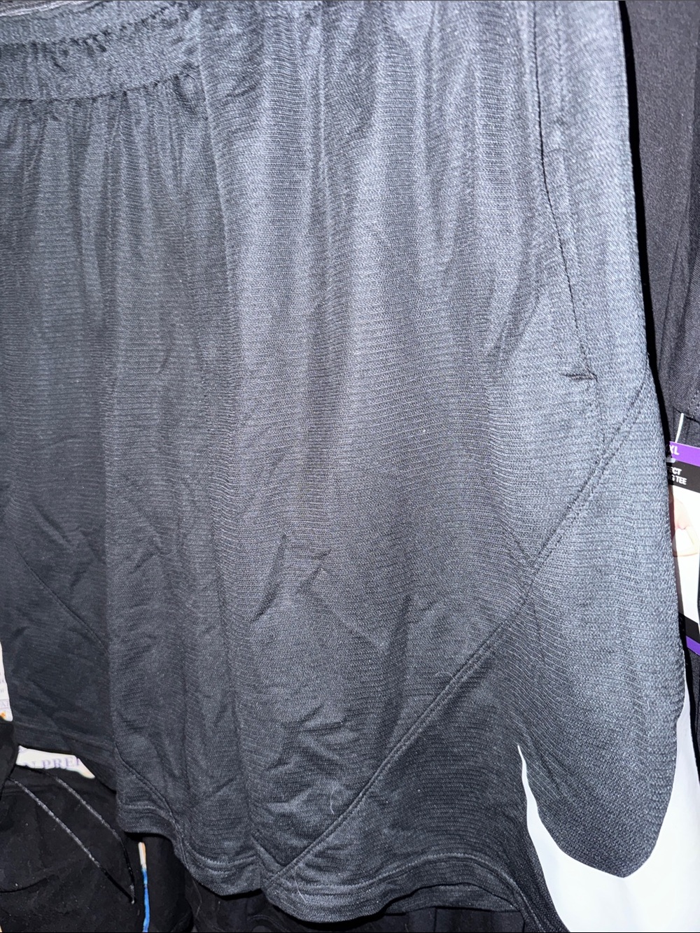 Nike Black Men's Athletic Shorts with White Swoosh